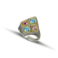 Δαχτυλίδι με Swarovski πέτρες D105