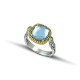 Δαχτυλίδι διπλής όψης με Swarovski και φίλντισι πέτρα D116-1 Δαχτυλίδι διπλής όψης με Swarovski και φίλντισι πέτρα D116-1