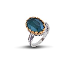 Δαχτυλίδι οβάλ με Swarovski πέτρα D52