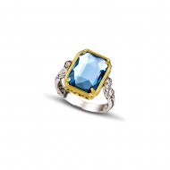 Δαχτυλίδι διπλής όψης με Swarovski πέτρες D 92