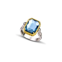 Δαχτυλίδι διπλής όψης με Swarovski πέτρες D 92