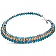 Κολιέ με μπλε Swarovski πέτρες K212