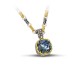 Μενταγιόν με Swarovski πέτρα και τρίχρωμη αλυσίδα M211 Μενταγιόν με Swarovski πέτρα και τρίχρωμη αλυσίδα M211