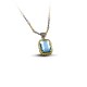 Μενταγιόν με Swarovski πέτρες και τρίχρωμη αλυσίδα M92 Μενταγιόν με Swarovski πέτρες και τρίχρωμη αλυσίδα M92