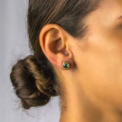 Σκουλαρίκια καρφί με Swarovski πέτρες S50