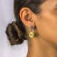 Σκουλαρίκια διπλής όψης με Swarovski και ημιπολύτιμες πέτρες S69 Σκουλαρίκια διπλής όψης με Swarovski και ημιπολύτιμες πέτρες S69