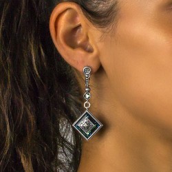 Σκουλαρίκια με Swarovski πέτρες- S138