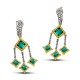 Σκουλαρίκια διπλής όψης με Swarovski πέτρες S103-1 Σκουλαρίκια διπλής όψης με Swarovski πέτρες S103-1
