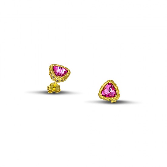 Σκουλαρίκια καρφί με ζιρκόν και Swarovski πέτρες S104-2 Σκουλαρίκια καρφί με ζιρκόν και Swarovski πέτρες S104-2