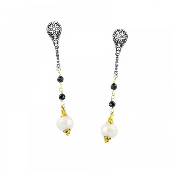 Σκουλαρίκια με Mother of Pearl S135-4 Σκουλαρίκια με Mother of Pearl S135-4