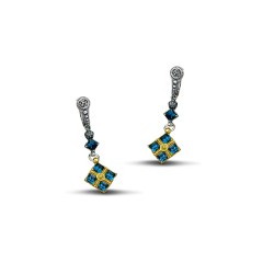 Σκουλαρίκια με Swarovski πέτρες S239