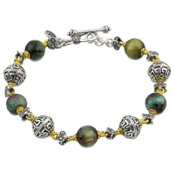 Βραχιόλι με Πέτρες Tiger Eye B120-3