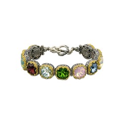 Βραχιόλι με πολύχρωμες Swarovski πέτρες B290