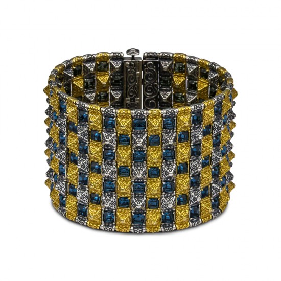 Βραχιόλι διπλής όψης με Swarovski πέτρες B365 Βραχιόλι διπλής όψης με Swarovski πέτρες B365
