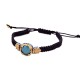 Βραχιόλι μακραμέ με Swarovski πέτρα B435 Βραχιόλι μακραμέ με Swarovski πέτρα B435