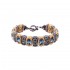 Βραχιόλι διπλής όψης με ημιπολύτιμες και Swarovski πέτρες B69